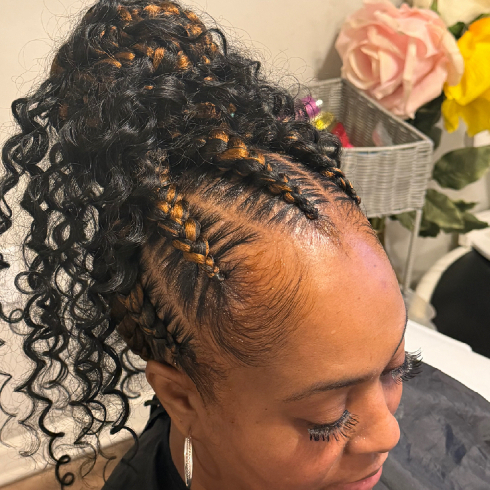 Stitch Baids at Tima hair braiding in Greensboro, NC