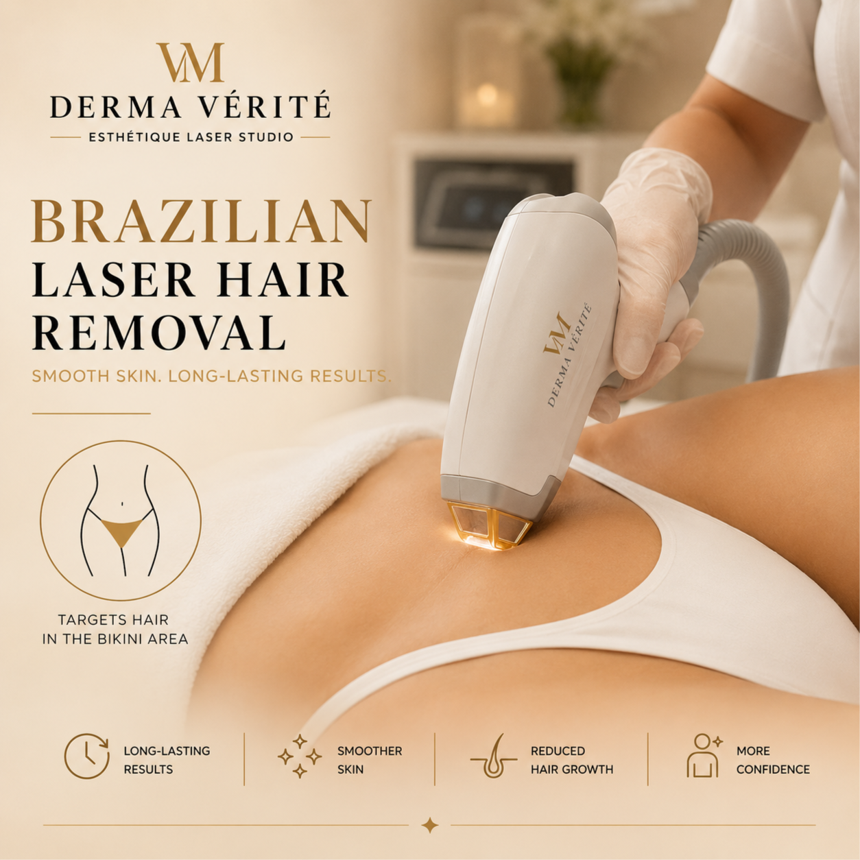 Brazilian Laser Hair Removal at Derma Verite Esthetique Laser Studio in Elmhurst, NY
