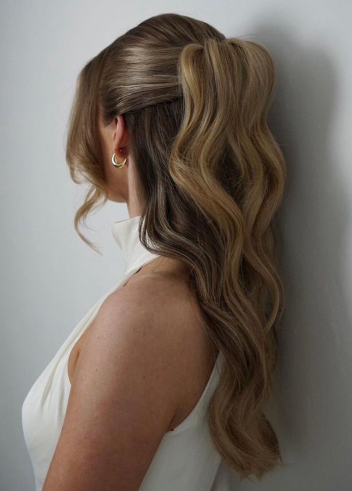 Formal Hair Styled 1/2 Up 1/2 Down