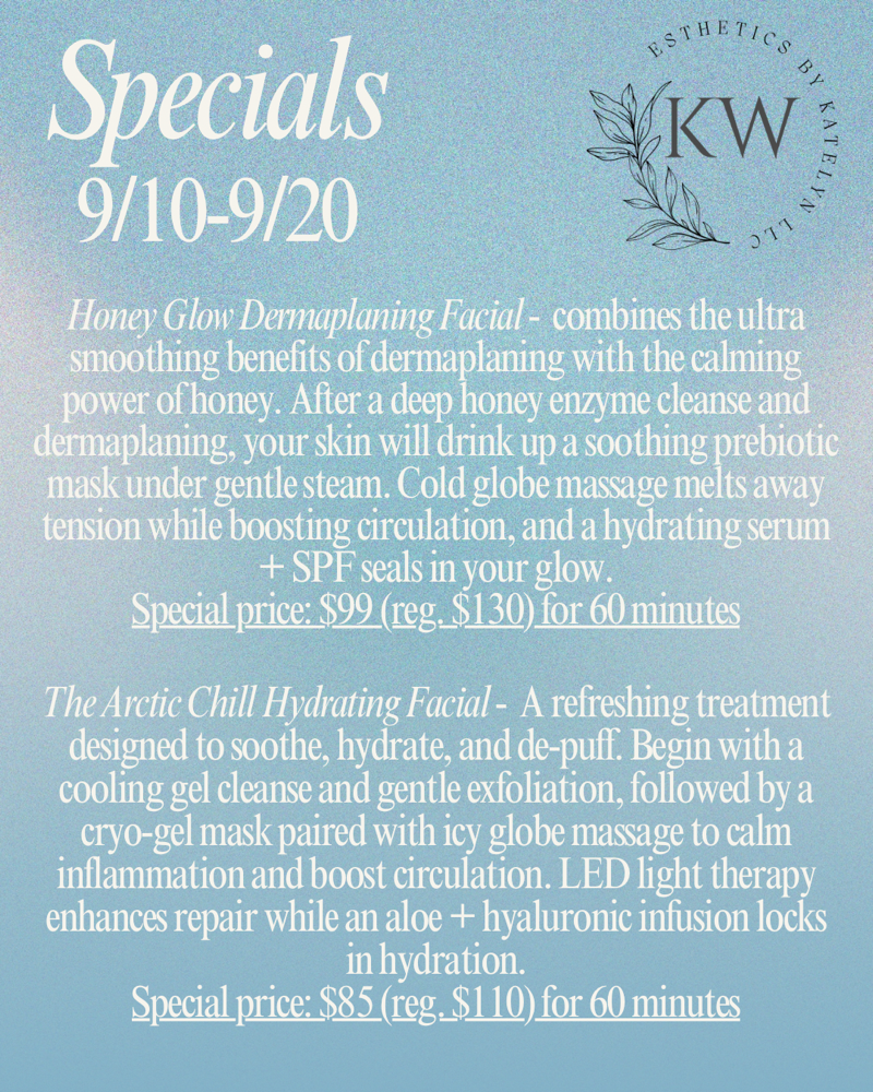 Honey Glow Dermaplaning Special