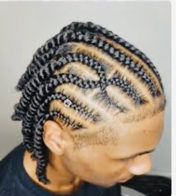 Fulani Men Cornrow Twist (10)