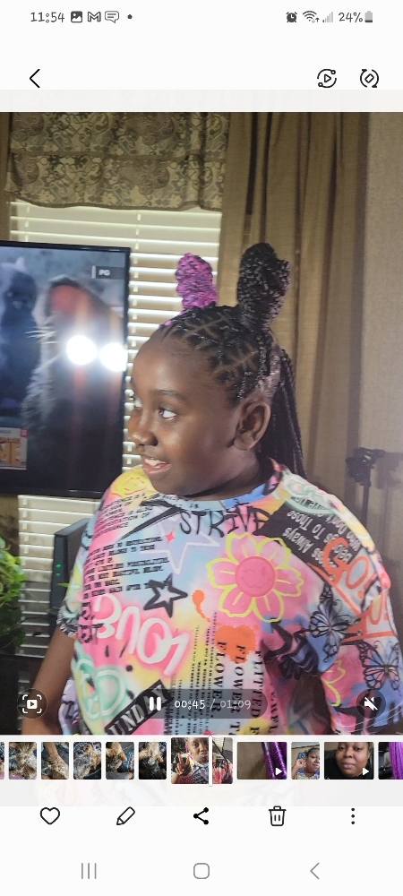 Criss Cross Braids W/knotless at Goddess Creations By Mika, LLC in Starkville, MS