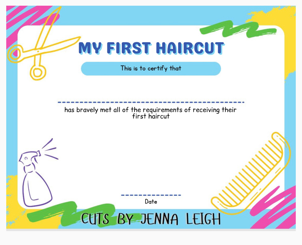 First Haircut Package