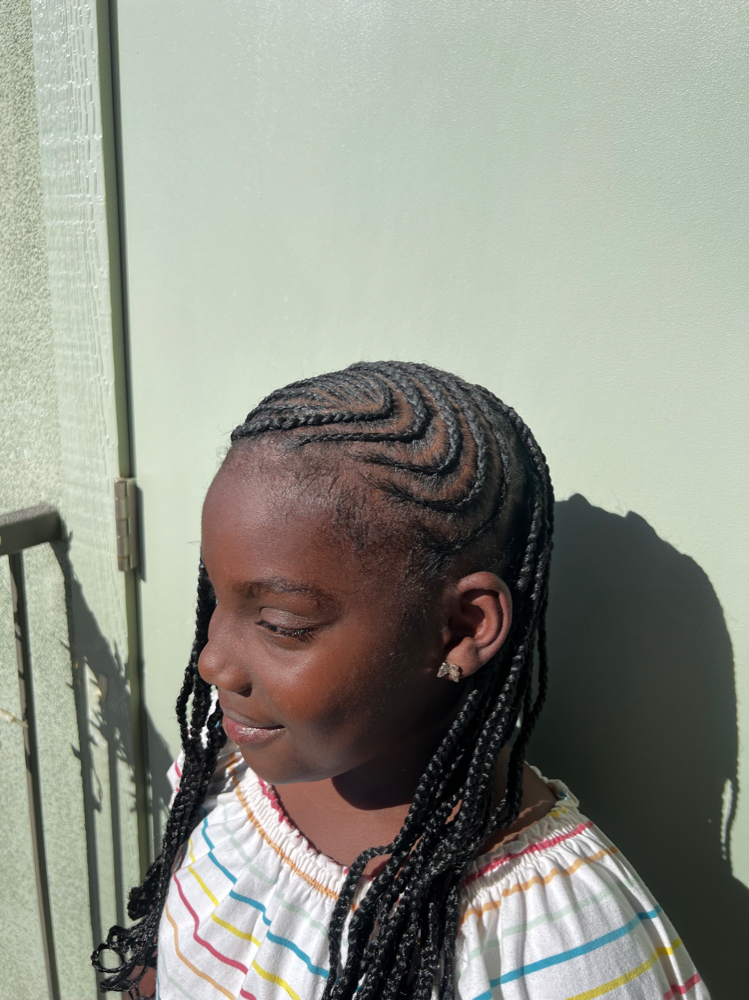 Kids 15 & Under Feed-in Braids✨