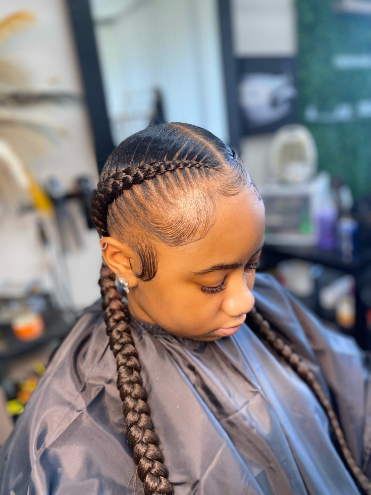 2 Braids at GBP HAIR in Southfield, MI