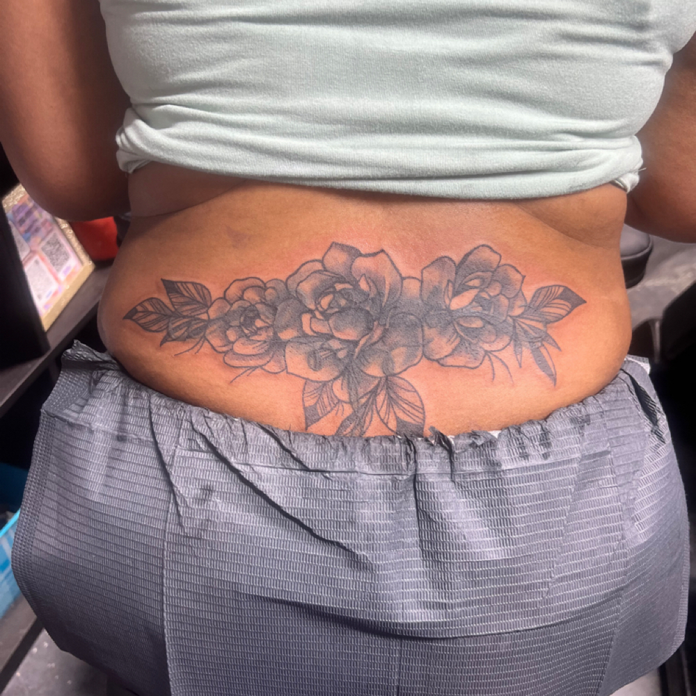 Large Cover Up at Candi Coated Ink in Detroit, MI
