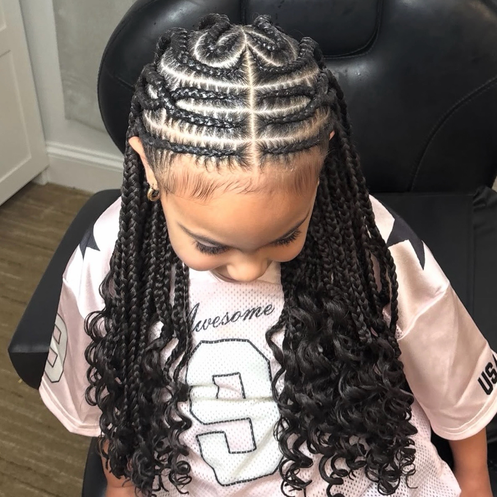 (Kids Only): Fulani Knotless