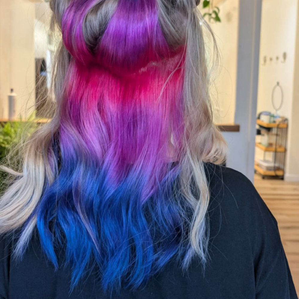 Vivid Peekaboo at The Eagles Nest Salon & Spa in Eagle Point, OR