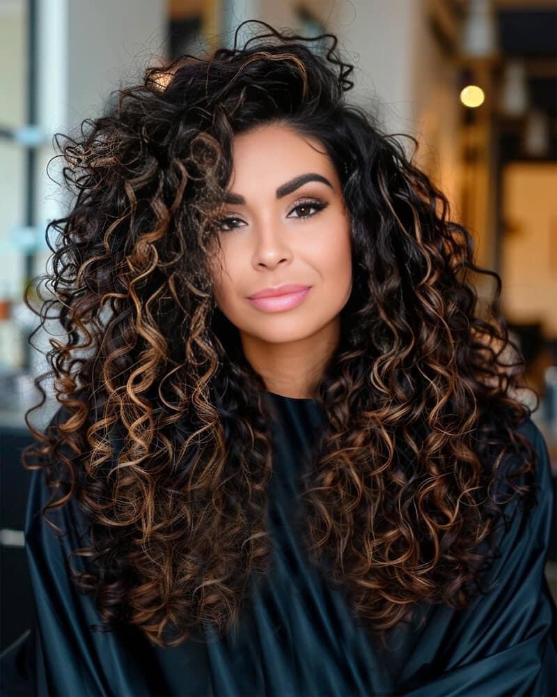 Woman’s Curly Haircut