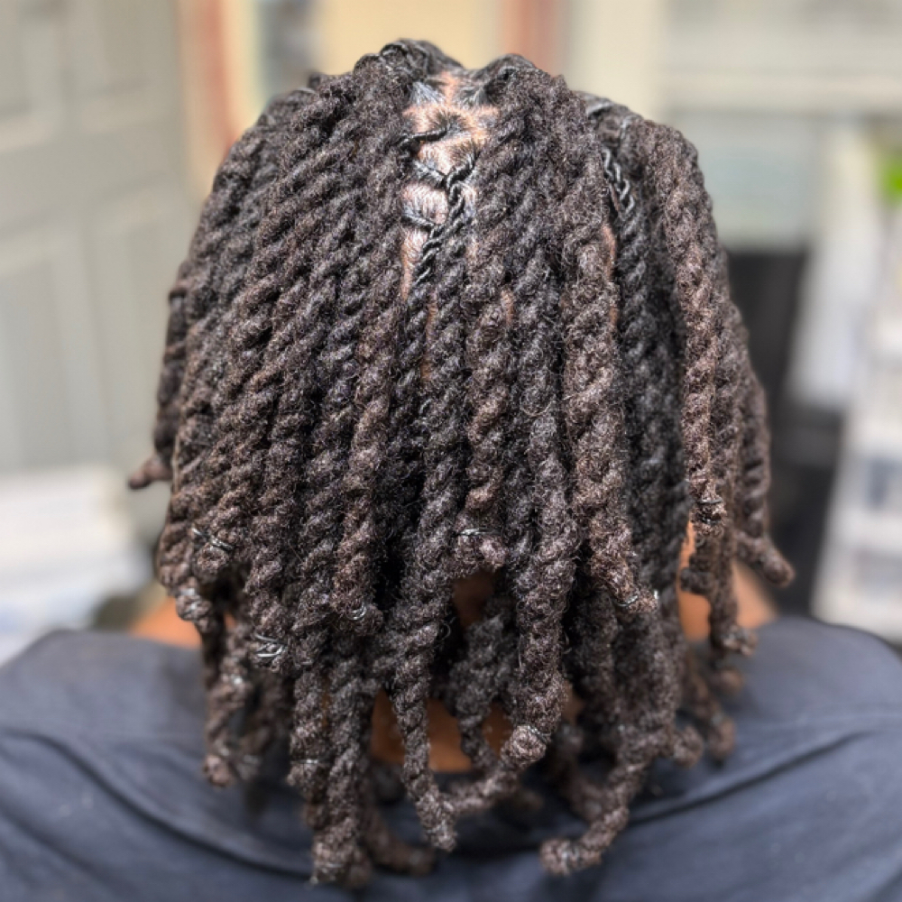 Shoulder Length Loc Retwist