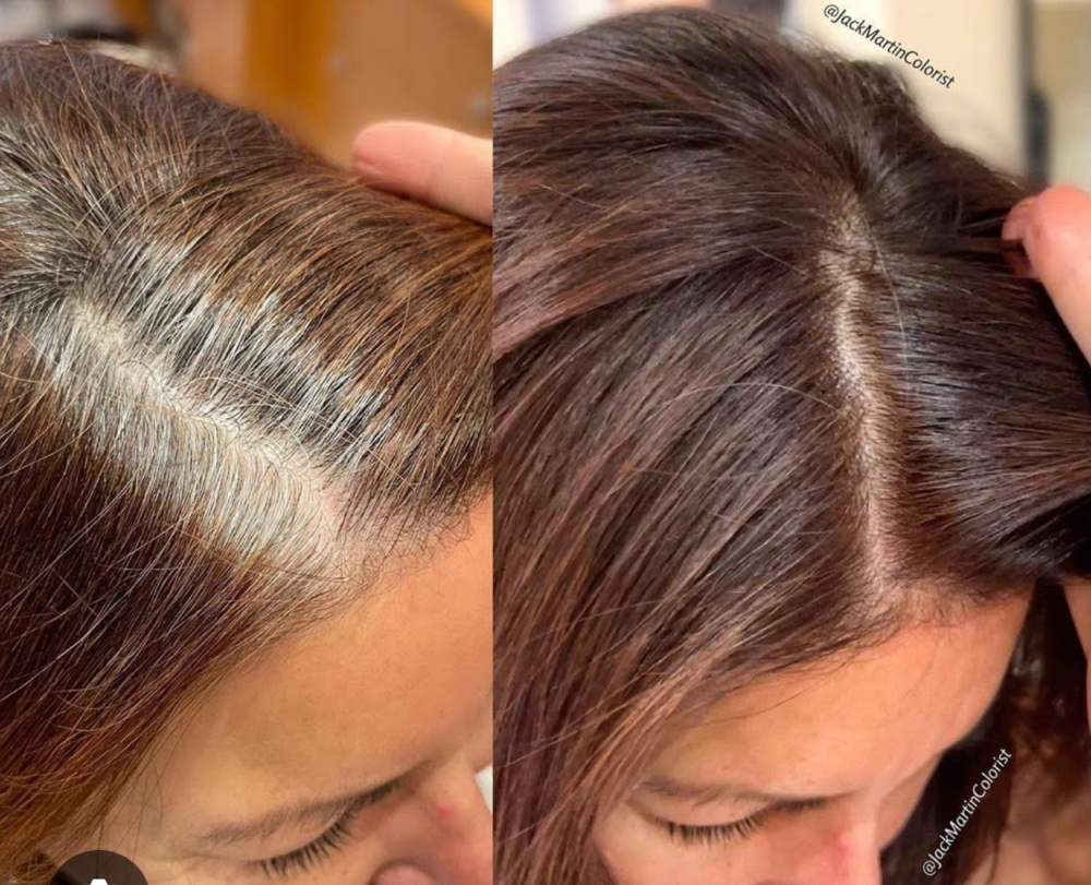 Base Color Retouch at Trica Claybourne Hair in Norwalk, IA
