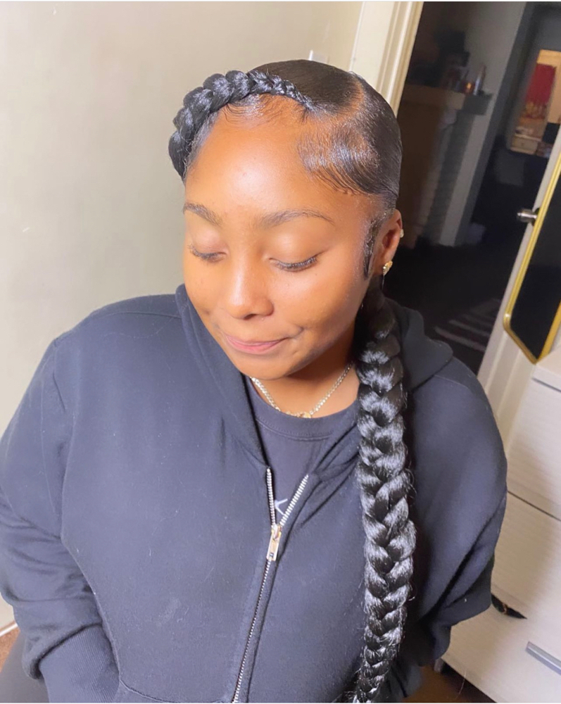 Braid Ponytail at Touched bylaneise in Long Beach, CA