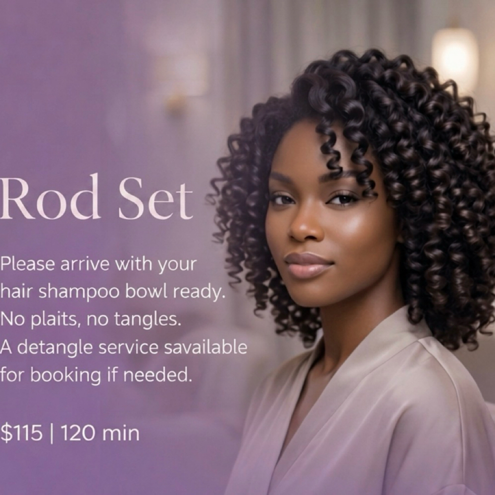Rod Set at Hair by J’Rena’ in Lawrenceville, GA