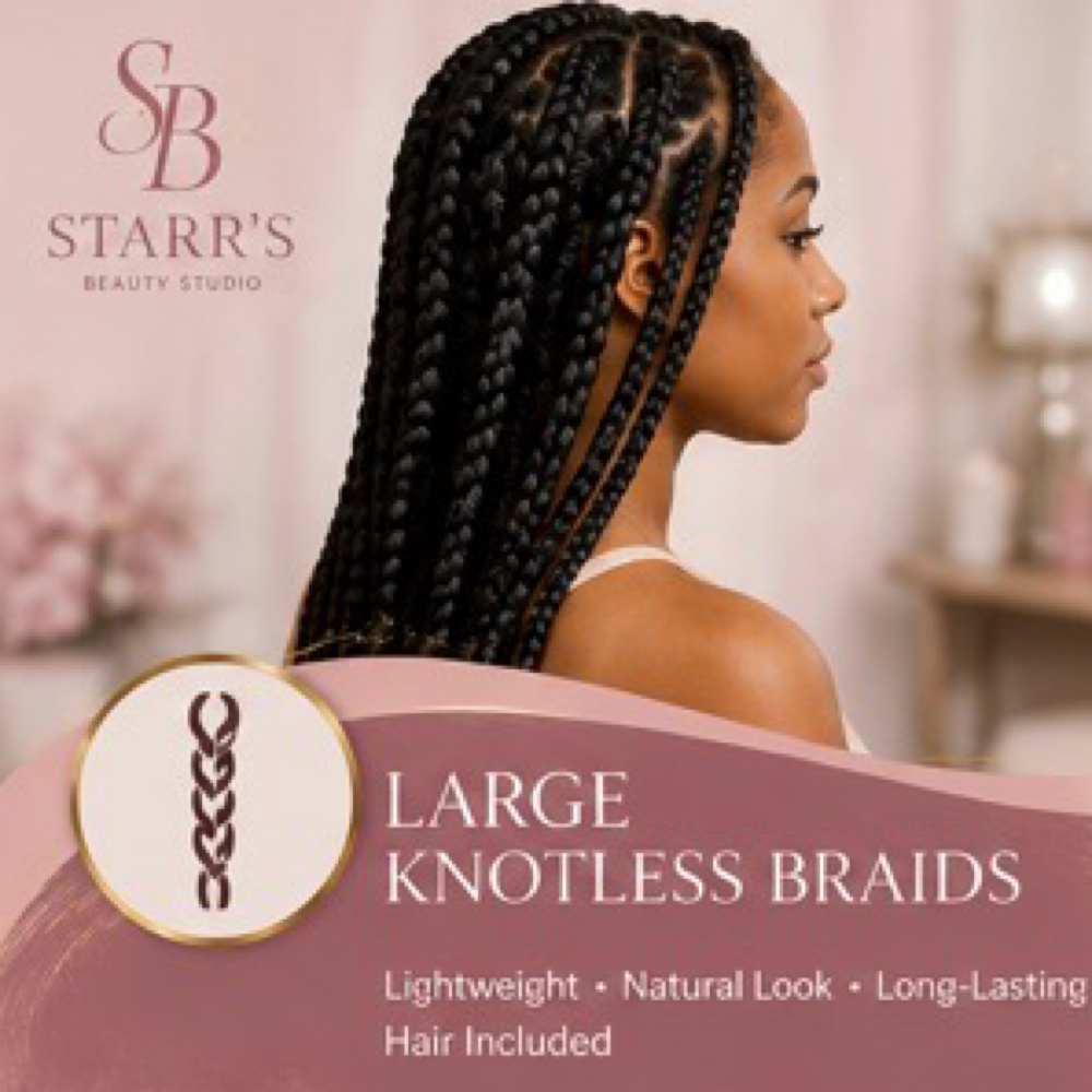 Large Knotless Braids at Starr's Beauty Studio in St. Louis, MO