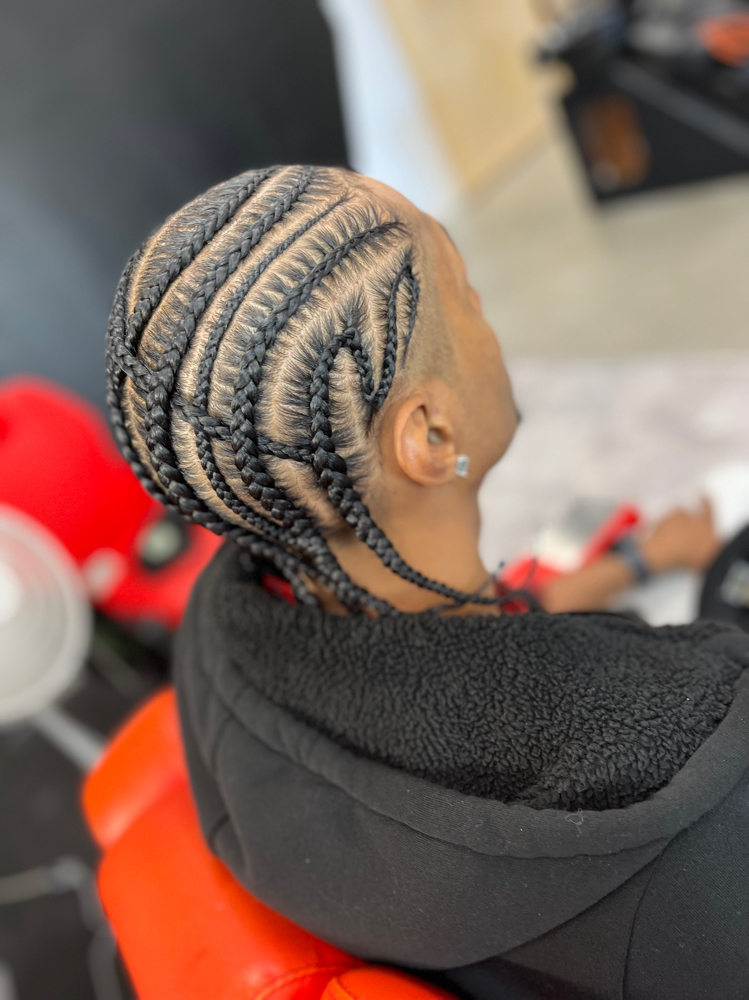 Patterned Cornrow Styles