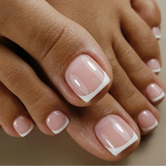 Dry pedicure at with love beauty bar in Brooklyn, NY