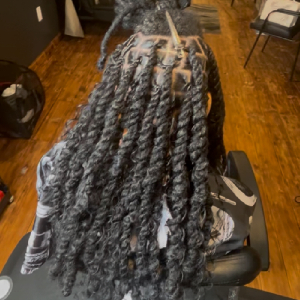 Two Strand Loc Extensions W/ Boho at TAI.THE.STYLIST HAIR STUDIO INC. in Dayton, OH