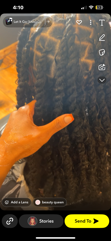 Two Strand Loc Extensions W/ Boho