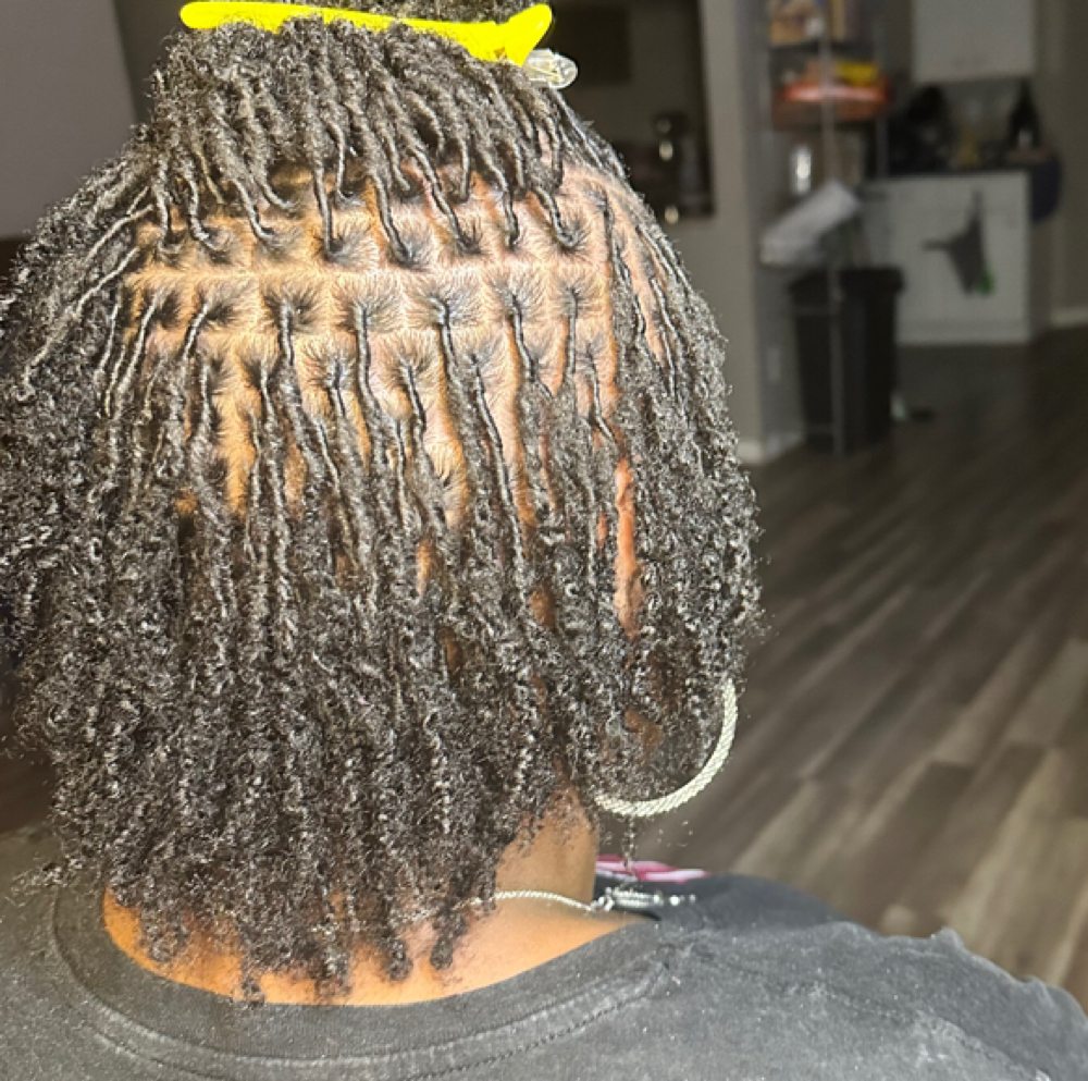 RETWIST: SMALL LOCS at QC Locs & Lashes in Fort Worth, TX