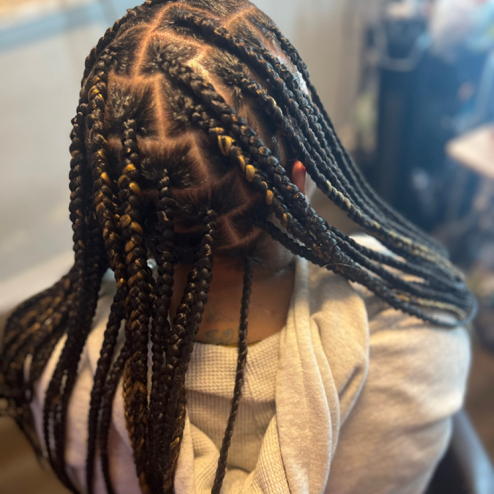 Box Braids Large at Cut Up & D.Y. E. Salon and Spa in New Orleans, LA