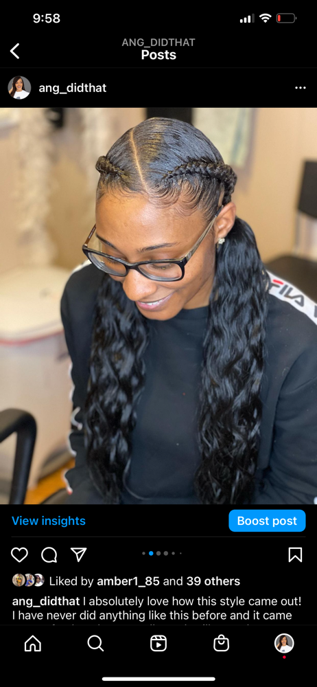 2-4 Braid Quick Weave Ponytail