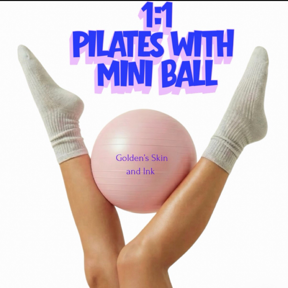 Pilates With A Mini Ball at Golden’s Skin and Ink in Cape Coral, FL