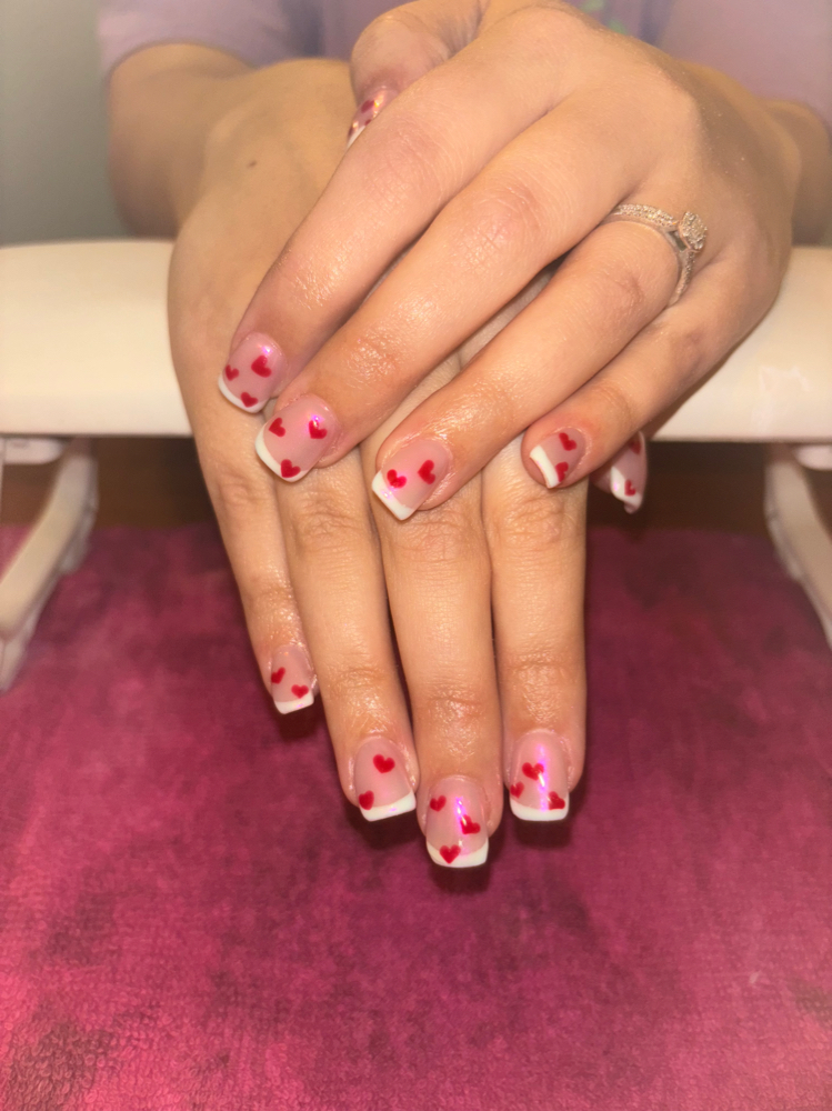 Simple Design On 2+ Nails at Nails by Steph in Mt. Pleasant, TN