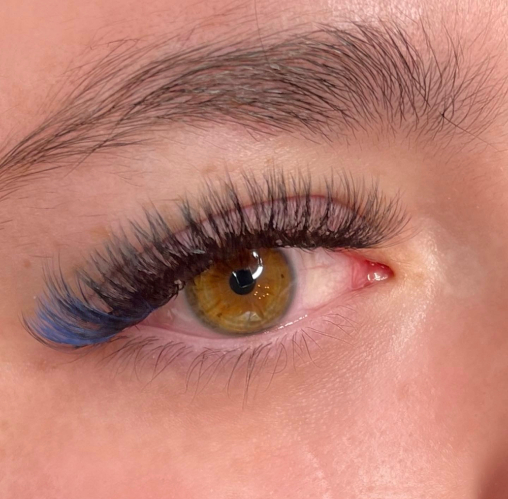 Colored Lashes Pop Of Color