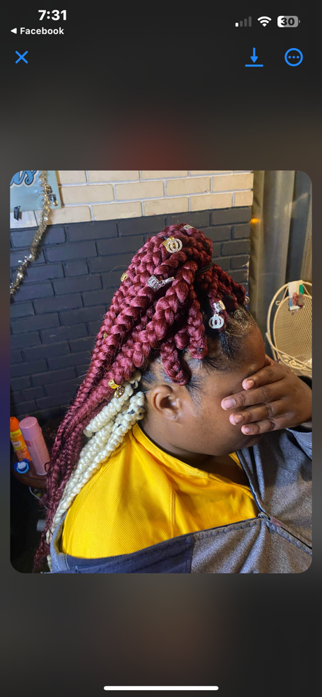 Medium Box Braids