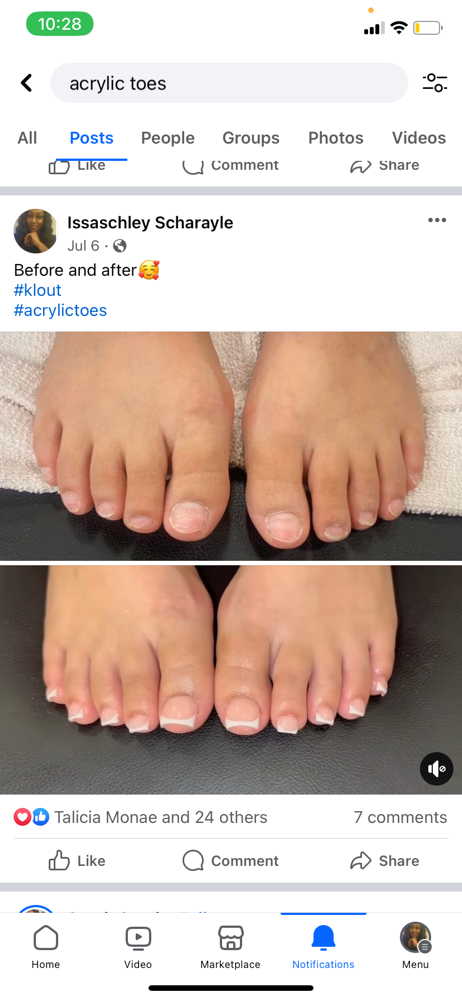 Full Acrylic Set -Toes