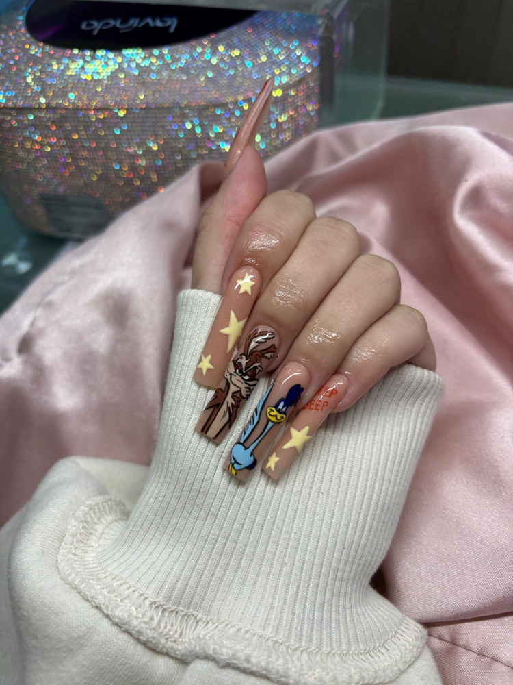 xl acrylic full set 💜