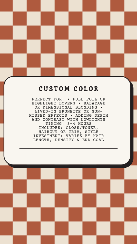 Signature Custom Foil