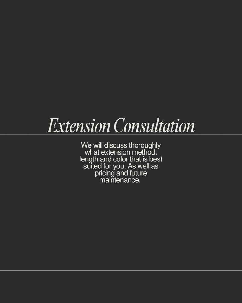 Extension Consultation