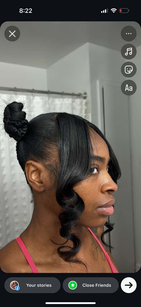 Buns w/bangs