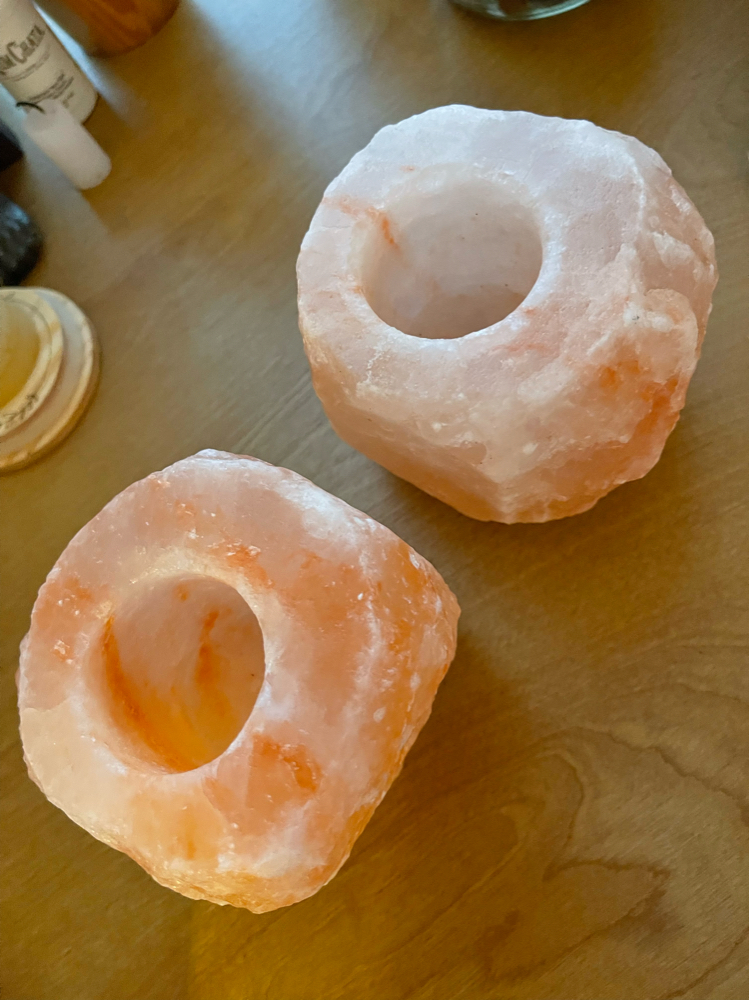 Himalayan Sea Salt Tea Light Holder