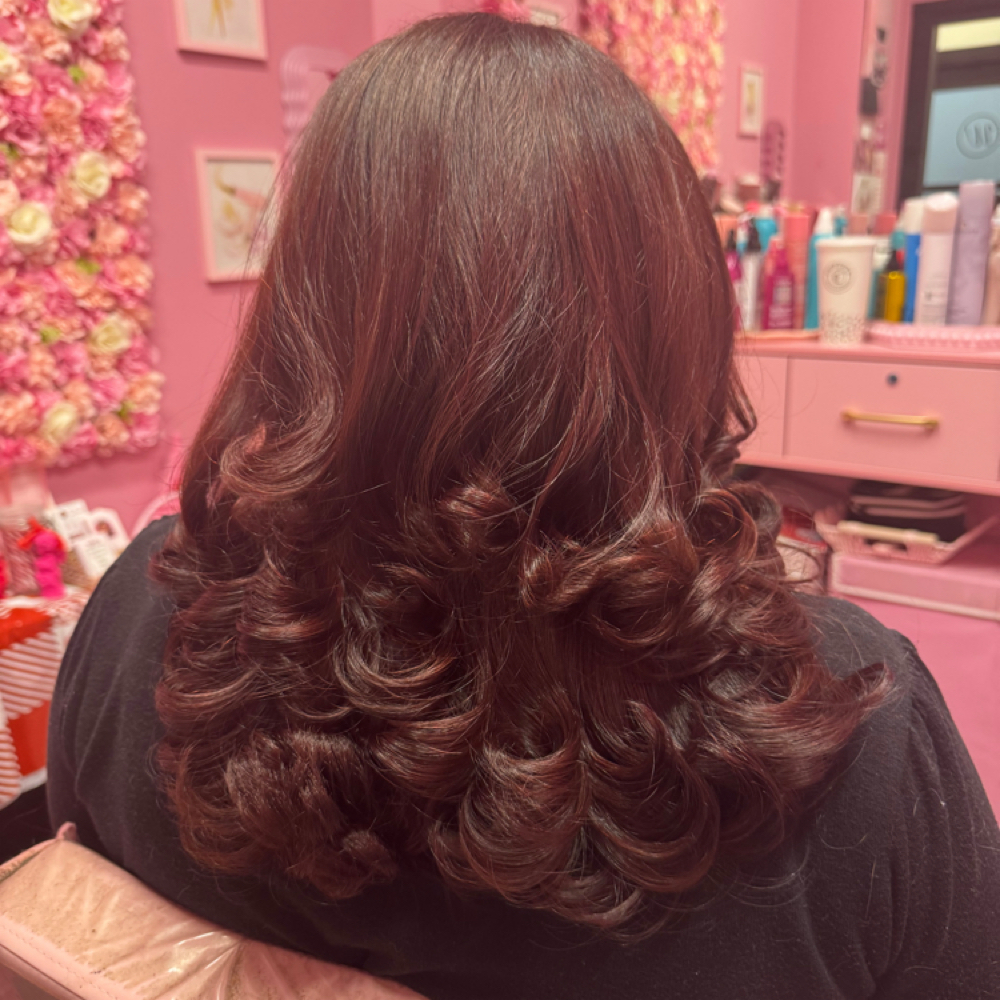 FULL COLOR + BLOWOUT 💗 at DINADOESGLAM in Philadelphia, PA