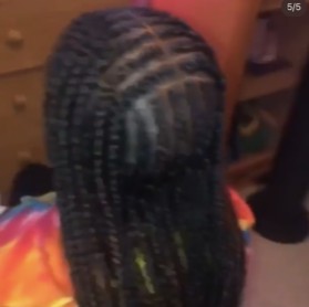 Pop Smokes/Goddess braids at Shelaia Taylor in Los Angeles, CA