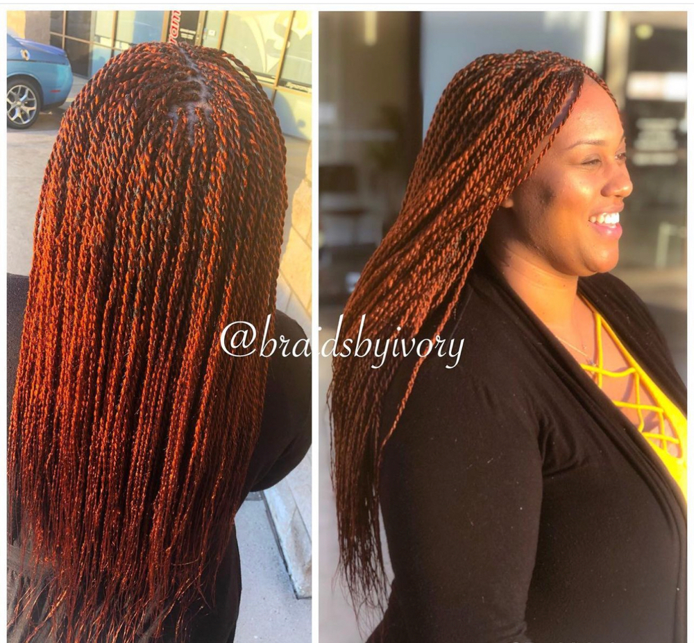 Med.Senegalese Twists(Mid-Back)