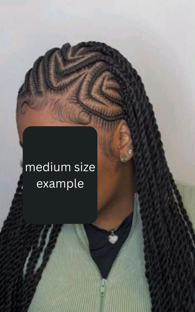 Fulani & Knotless (medium)