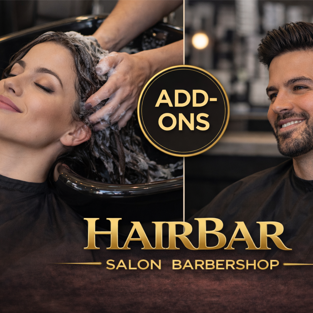 Shampoo And Blow-dry (Add-On) at HairBar Salon BarberShop in Cross Roads, TX
