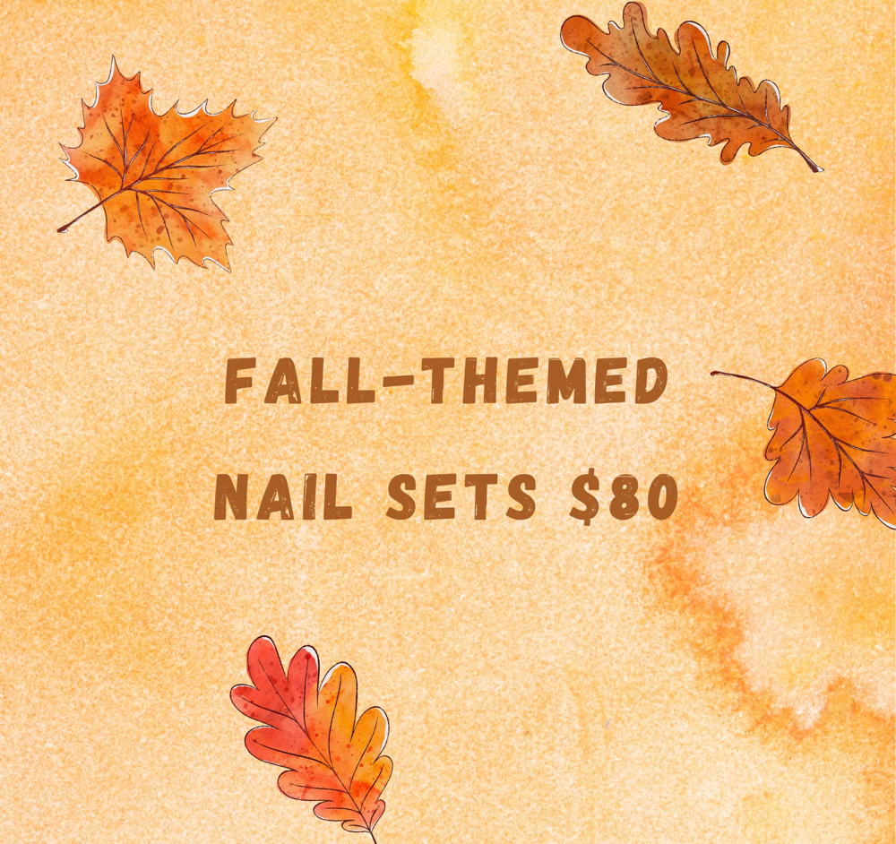 fall-themed nail sets