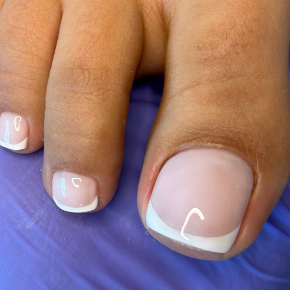Smart Pedicure French Tip/T. Master at Naba Style Nails in McKinney, TX