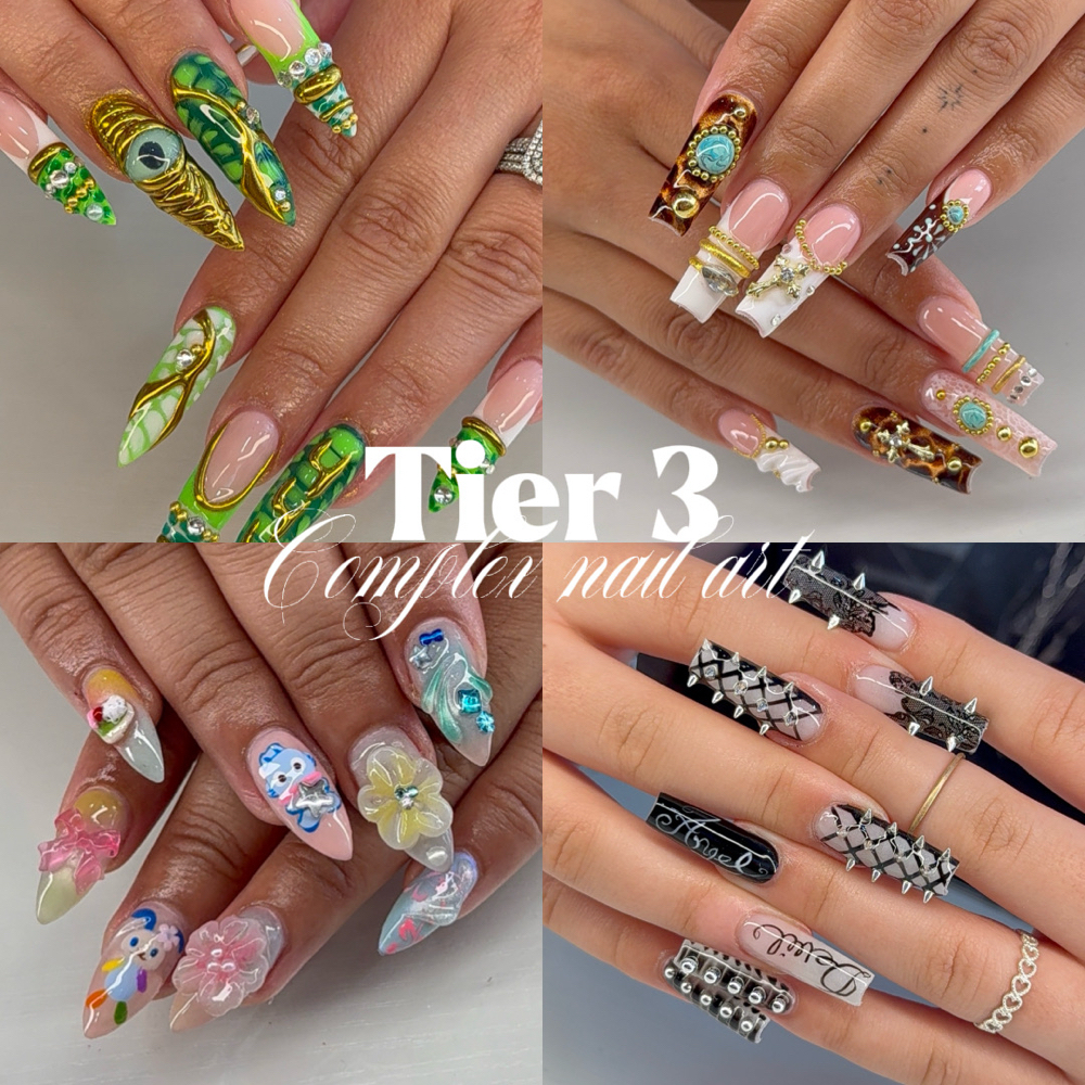 Tier 3 Nail Art at Abby’s Acrylics in Escondido, CA