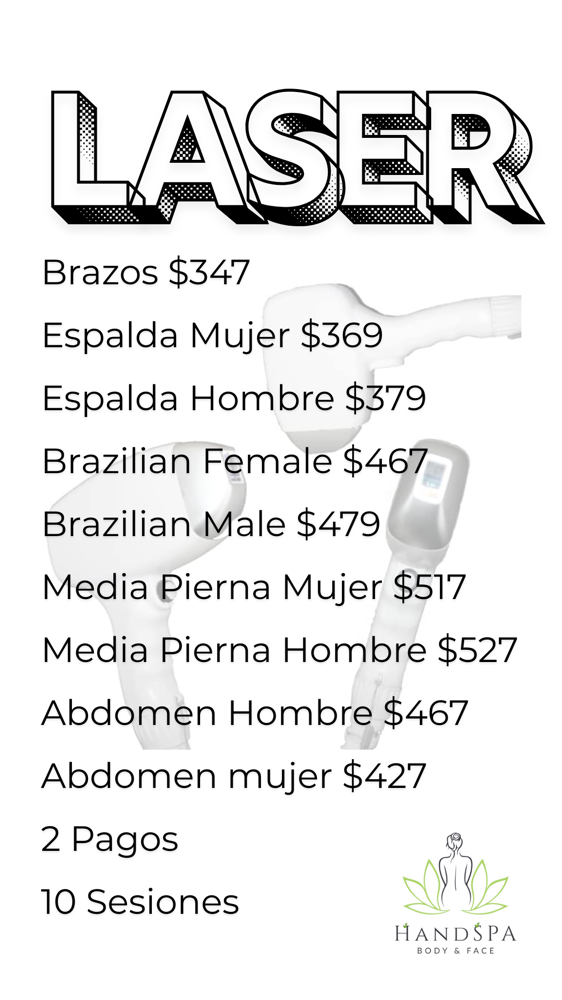 Laser 10 sesiones Areas Medianas