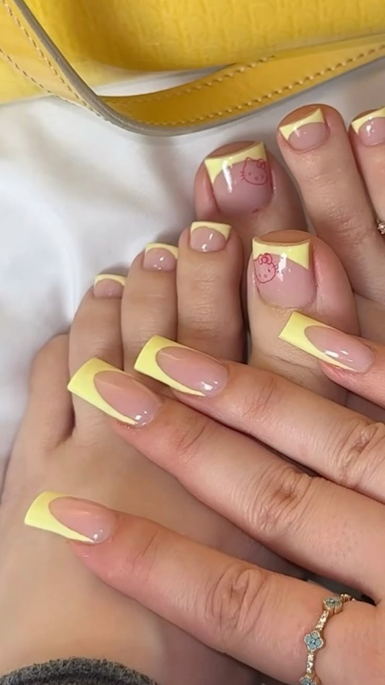 Summer  Full Set & Gel Pedi