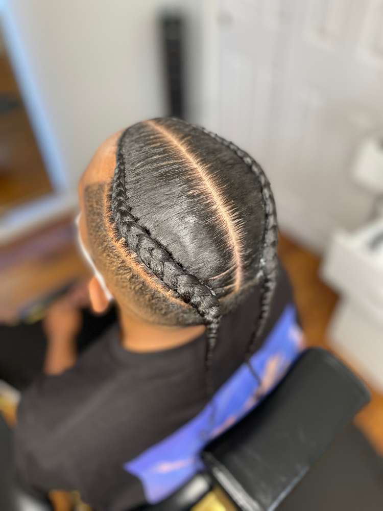 2 Braids (TOP BUN)
