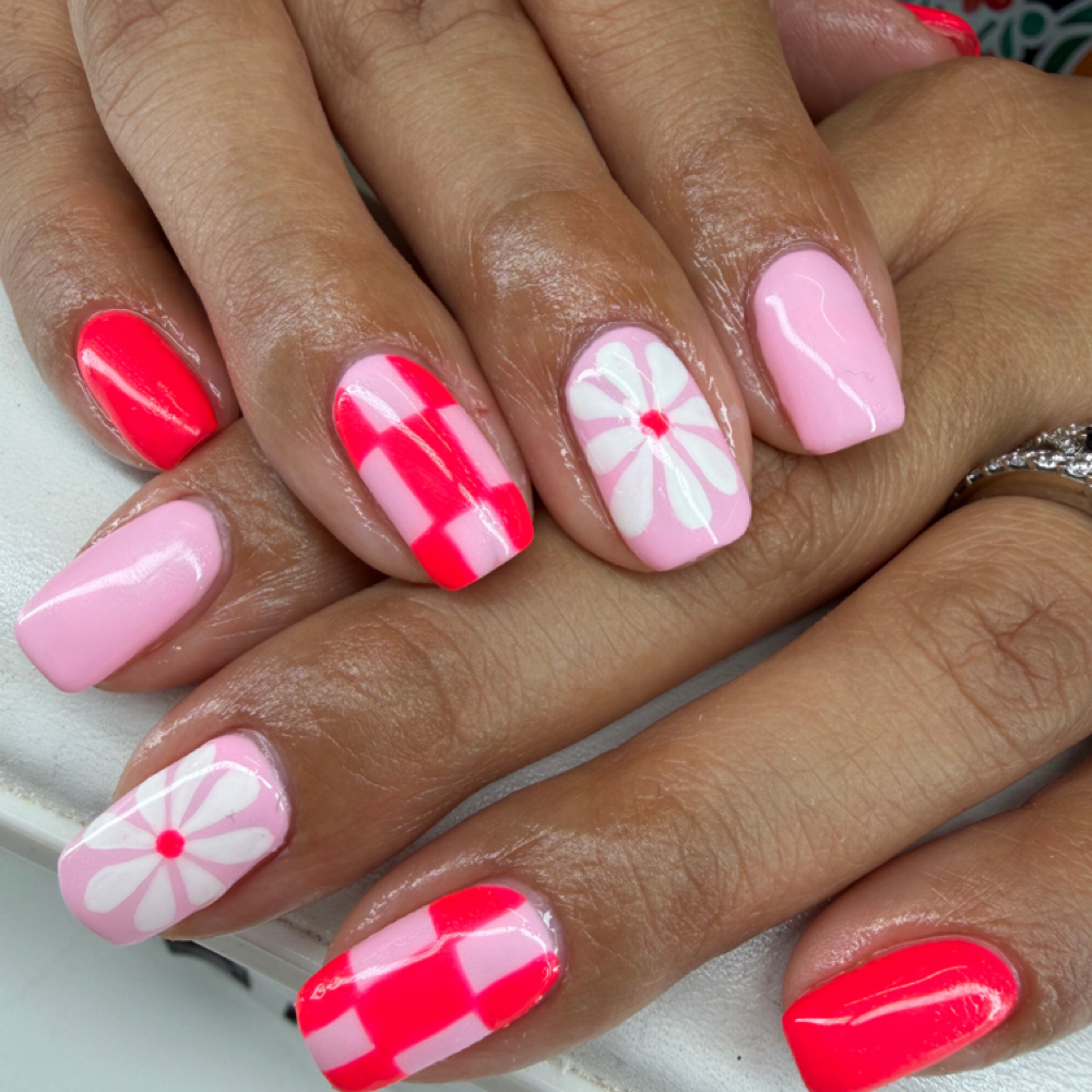 Structured Gel manicure W/Art at Wicked Nails & Skin in San Antonio, TX