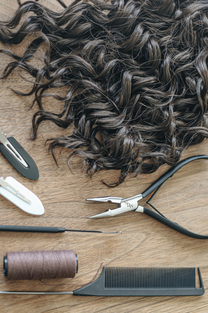 I-tip hair extensions installation at Zamora Allure in Concord, NC