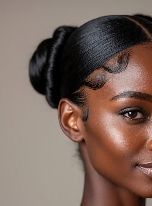Two-Sleek Ponytails