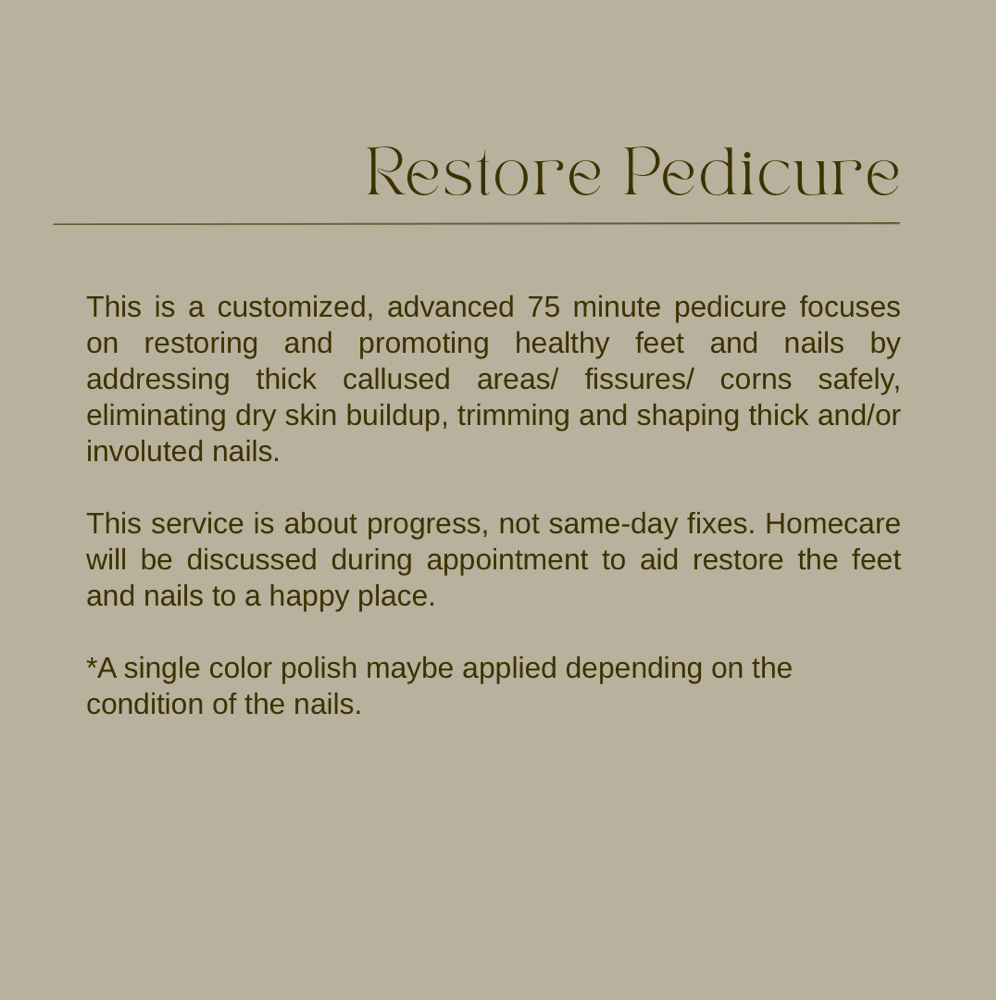 Restore Pedicure at Foxy’s Beauty Lounge in Waterloo, IA